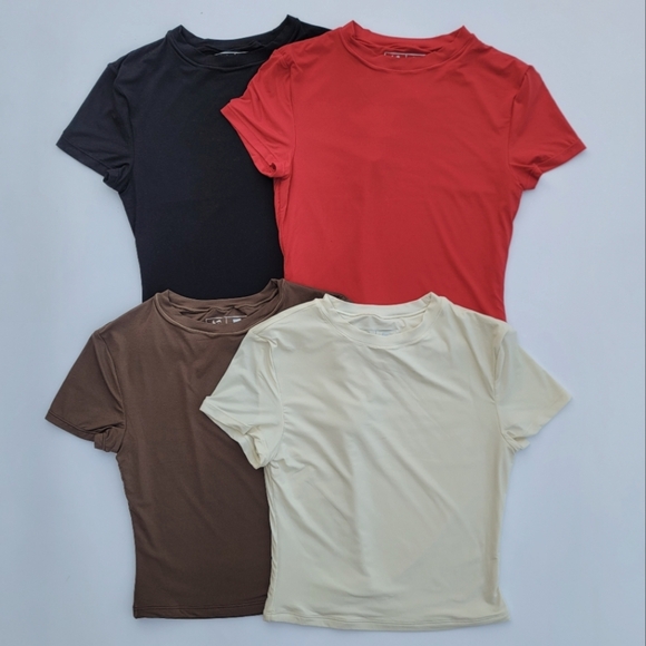 Pedigree ButterSoft Baby Tee Crop Top | Brown - Picture 10 of 10